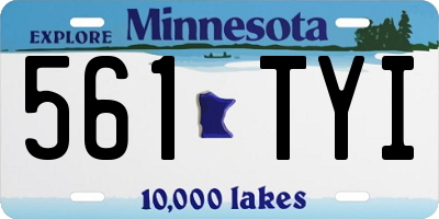 MN license plate 561TYI