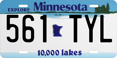 MN license plate 561TYL