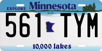 MN license plate 561TYM