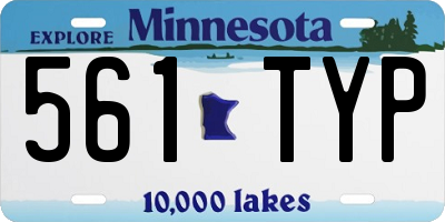 MN license plate 561TYP