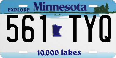 MN license plate 561TYQ