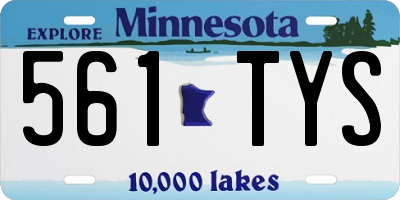 MN license plate 561TYS