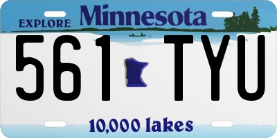 MN license plate 561TYU