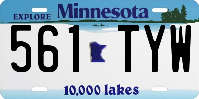 MN license plate 561TYW