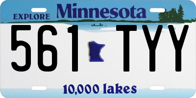 MN license plate 561TYY