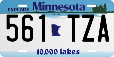 MN license plate 561TZA