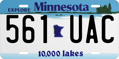 MN license plate 561UAC