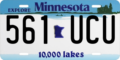 MN license plate 561UCU