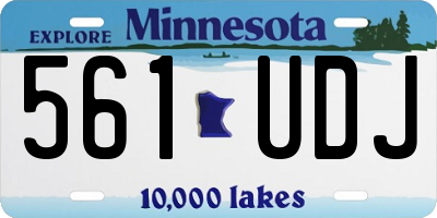 MN license plate 561UDJ