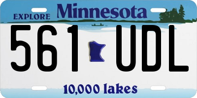 MN license plate 561UDL