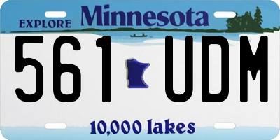 MN license plate 561UDM