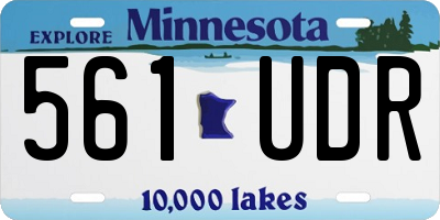 MN license plate 561UDR