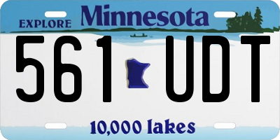 MN license plate 561UDT