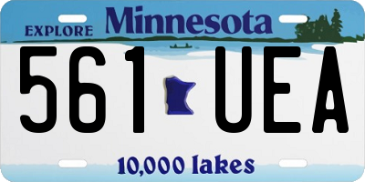 MN license plate 561UEA