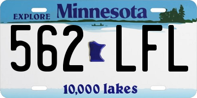 MN license plate 562LFL