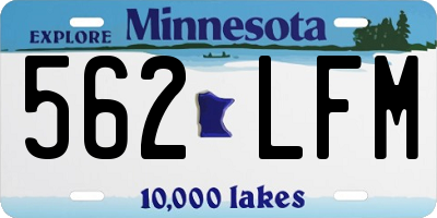 MN license plate 562LFM