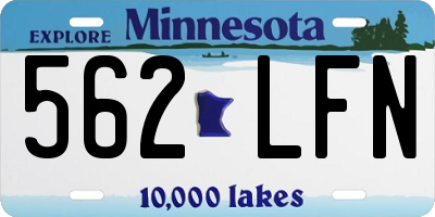 MN license plate 562LFN