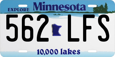MN license plate 562LFS