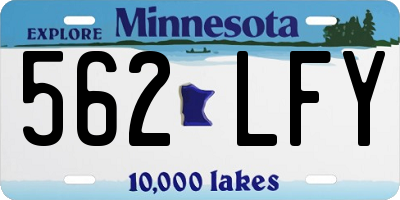 MN license plate 562LFY