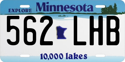 MN license plate 562LHB