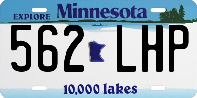 MN license plate 562LHP