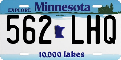 MN license plate 562LHQ