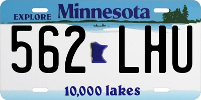 MN license plate 562LHU