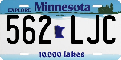 MN license plate 562LJC