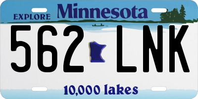 MN license plate 562LNK