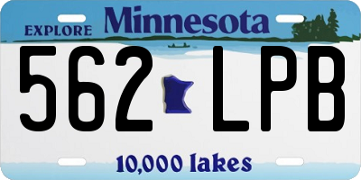 MN license plate 562LPB