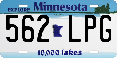 MN license plate 562LPG