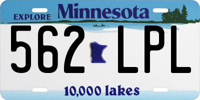 MN license plate 562LPL