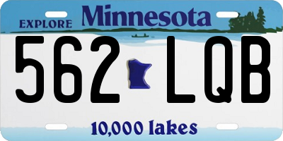 MN license plate 562LQB