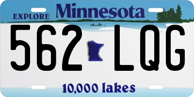 MN license plate 562LQG