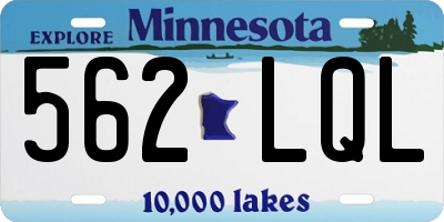MN license plate 562LQL