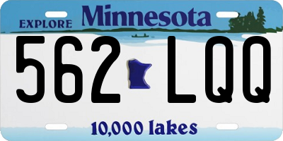 MN license plate 562LQQ