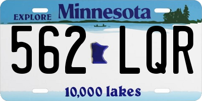 MN license plate 562LQR