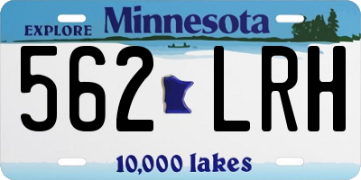 MN license plate 562LRH