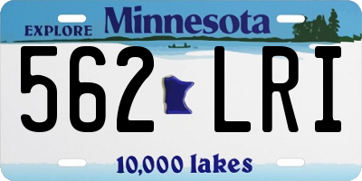 MN license plate 562LRI