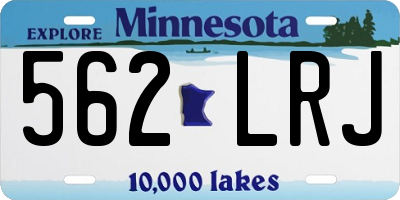 MN license plate 562LRJ
