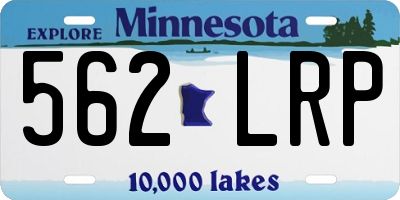 MN license plate 562LRP
