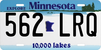 MN license plate 562LRQ