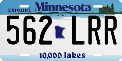 MN license plate 562LRR