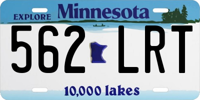 MN license plate 562LRT
