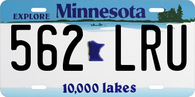 MN license plate 562LRU