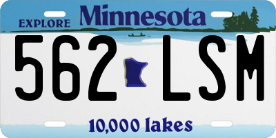MN license plate 562LSM