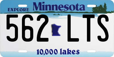 MN license plate 562LTS