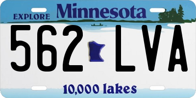 MN license plate 562LVA