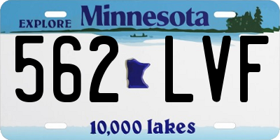 MN license plate 562LVF