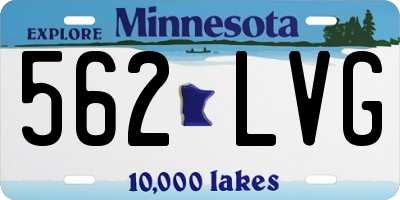 MN license plate 562LVG